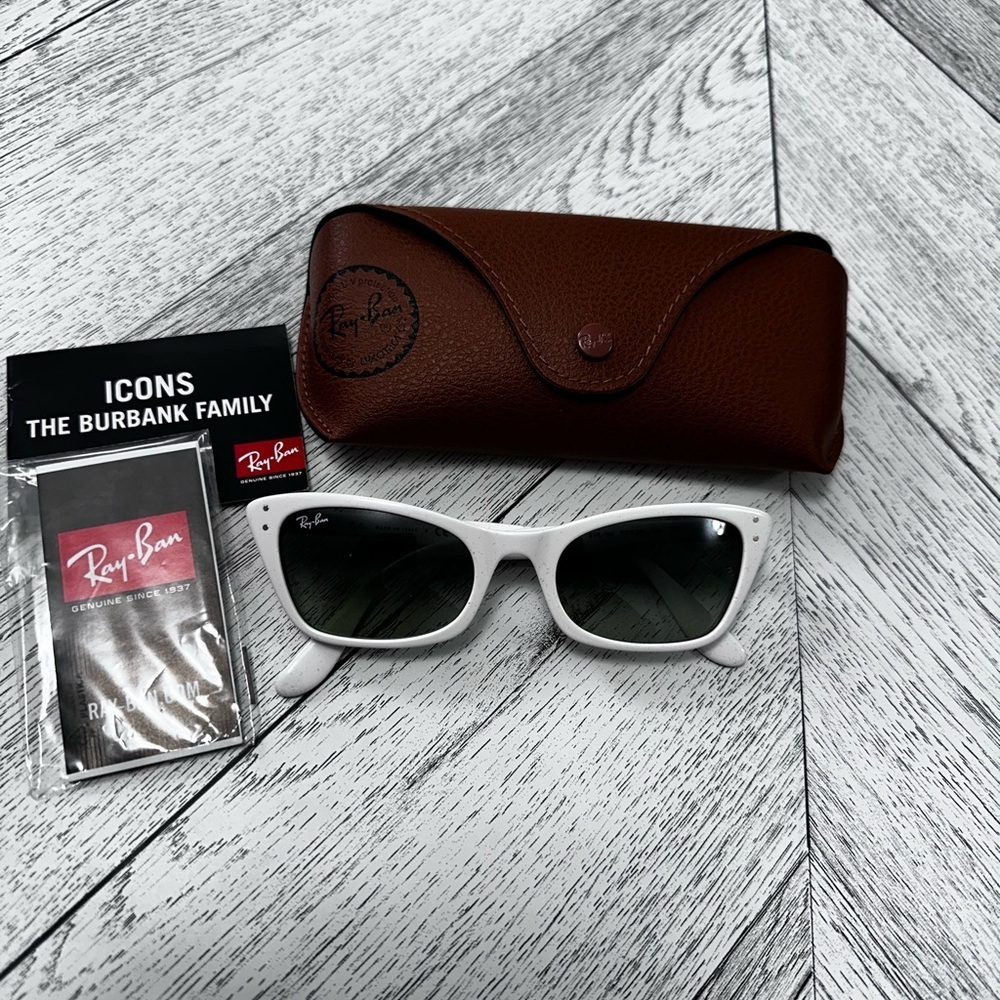 Ray-Ban White Cat-Eye Sunglasses